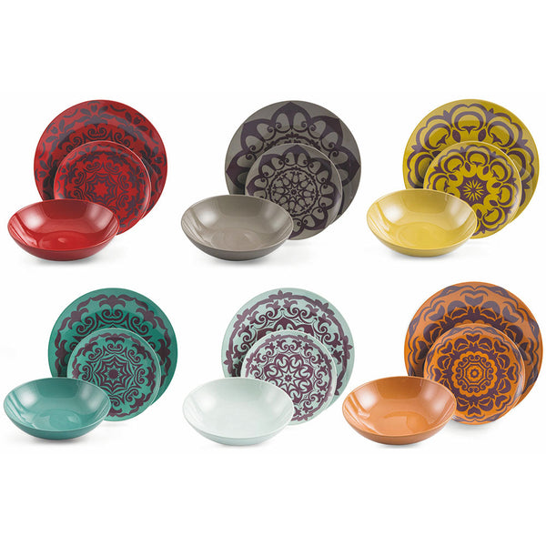 acquista Villa d'Este Talamanca Tafelservice aus Porzellan und Steinzeug 18-teilig