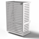 Copri Condizionatore 105x150x65 cm in Alluminio a Parete Big Blade VL Bianco
