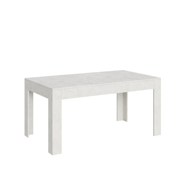 Tavolo Allungabile 160-220x90x77 cm Bibi Bianco Spatolato sconto