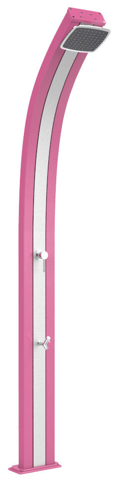Doccia da Esterno Giardino Miscelatore e Lavapiedi Arkema Spring Fascia Inox Fuxia online