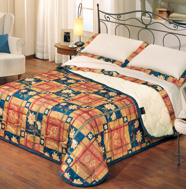 Steppdecke 80gr aus bedrucktem Stoff und Merinowolle Cober Larissa in verschiedenen Größen sconto