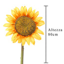 Set 2 Girasole Artificiale Altezza 80 cm Giallo