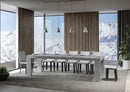 Tavolo Allungabile 160/264x90x77 cm Roxell Premium Cemento