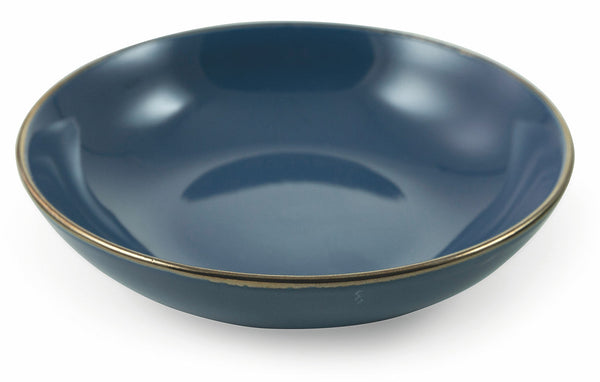 Set 6 tiefe Teller Ø20,5x5,3 cm aus Steingut Villa d'Este Home Tivoli Royal Light Blue online