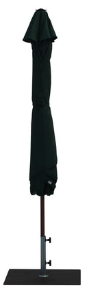 Ombrellone da Giardino Ø3 m Palo Ø38 mm in Alluminio Effetto Legno Tessuto Poliestere Trend Wood Verde