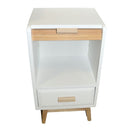 Mobiletto 1 Anta Scorrevole 1 Cassetto in Legno Marbela