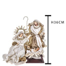 Natività Su Base H36 cm in Resina