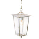 Lampada Lanterna Sospesa Colore Bianco e Oro per Esterno Linea White Livos