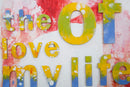 Dipinto su Tela Music 100x3,5x100 cm in Legno e Canvas