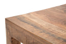 Set 2 Sedie 45x45x100 cm in Legno di Acacia Yellowstone Marrone e Nero