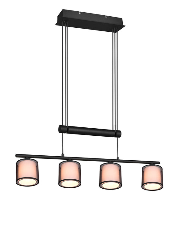 Lampada a Sospensione da Interno Attacco E14 in Metallo Nero Opaco online