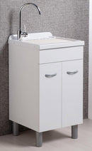 Mobile Lavatoio in ABS 50x50x88 cm 2 Ante Ambrosini Doris Bianco Opaco Seconda Scelta