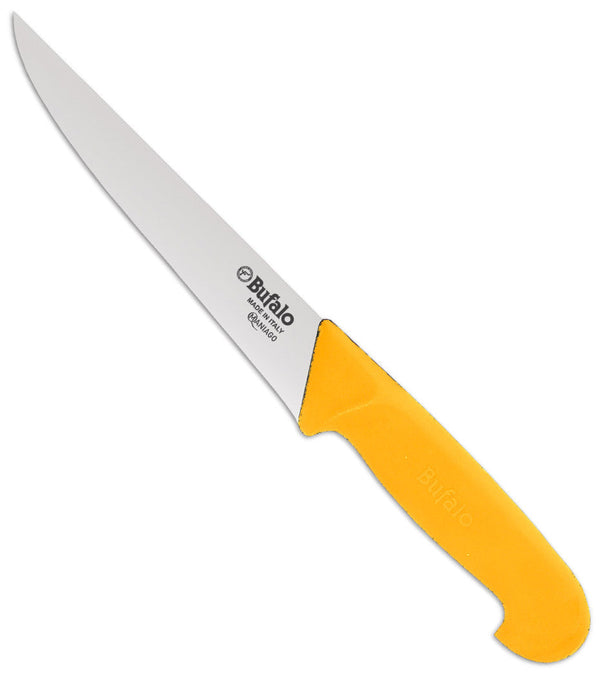 sconto Fleischermesser Klinge 18 cm Buffalo Scanno Straight Edge S95/18 Gelber Griff