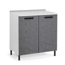 Base cucina 80x50x85H cm due ante cemento
