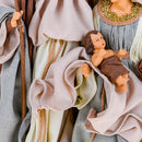 Statuina Natalizia Natività con Base 47 cm in Resina Grigio
