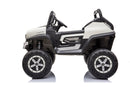 Macchina Elettrica per Bambini 12V con Licenza Mercedes Unimog Bianca 