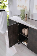 Madia 4 Ante 40x160x85 cm in Ceramica Marmo Alpha Calacatta