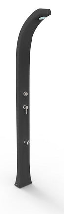 Doccia Solare da Giardino 30L Miscelatore Temporizzato e Lavapiedi Arkema Spring Plus Grigio Antracite