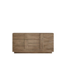 Madia Design Moderno 1 Anta 3 Cassetti Jupiter 182x44x90 cm Noce Mercure