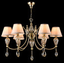 Lampadario Royal Classic in Metallo e Vetro Murano Bronzo