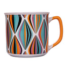 Set 2 Tazze Ø9,2x8,7 cm in Bone China VdE Tivoli 1996 Le cirque orange