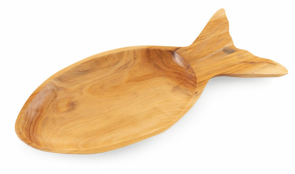 sconto Dekoteller aus Holz 48x20x3 cm Villa d'Este Home Tivoli Fish