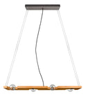 Lampada a Sospensione da Interno Attacco E27 in Legno naturale Naturale