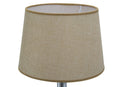 Paralume da Comodino WoodeSteel Ø25x42 cm Legno e Tessuto Naturale