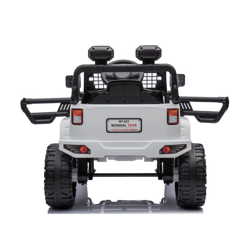 Macchina Elettrica per Bambini 12V Baby Fuoristrada Bianca