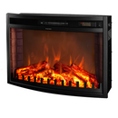 Camino Elettrico da Incasso 50,6x71,1x20,4 cm Effetto Fiamma 1500W Zakinthos Nero