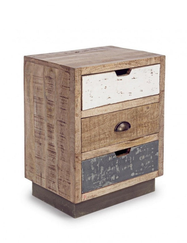 Nachttisch 3 Tudor-Schubladen aus Holz prezzo