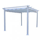 Pergola da Giardino 3x3 m in Alluminio Bianco