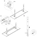 Specchio Estraibile per Armadio 34x100 cm Emuca Moka