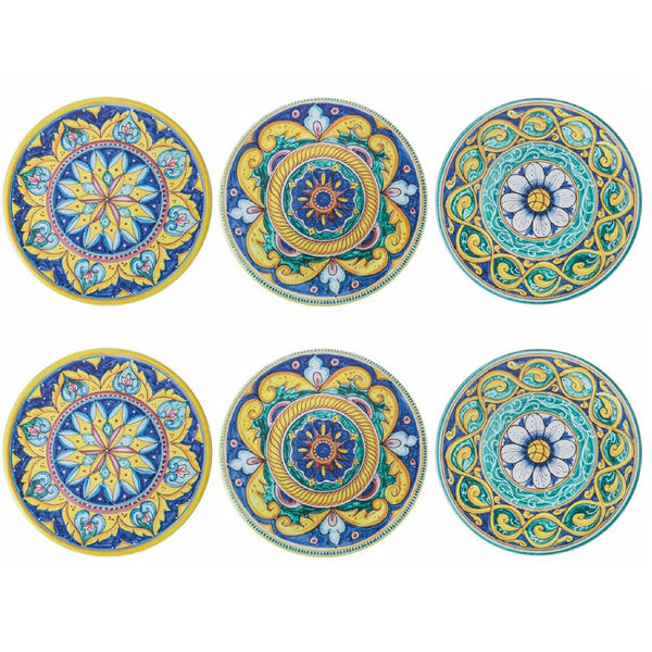 sconto Set 6 Sottobicchieri Ø10 cm  in Ceramica VdE Tivoli 1996 Scilla