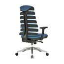 Poltrona da ufficio 64x48x120/130 cm Spring blu