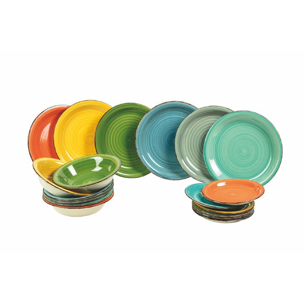 Tafelservice aus Steinzeug 18-teilig Villa d'Este Home Tivoli New Baita One sconto