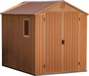 Casetta da Giardino Porta Attrezzi 190x244x221 cm in Resina Keter Darwin Wood 6x8 Marrone
