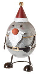 Babbo Natale Contenitore H54 cm con Cappello Rosso