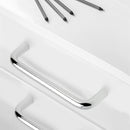 Maniglie per Mobile 8 mm Interasse 128 mm Acciaio Cromo 20 Pezzi Emuca