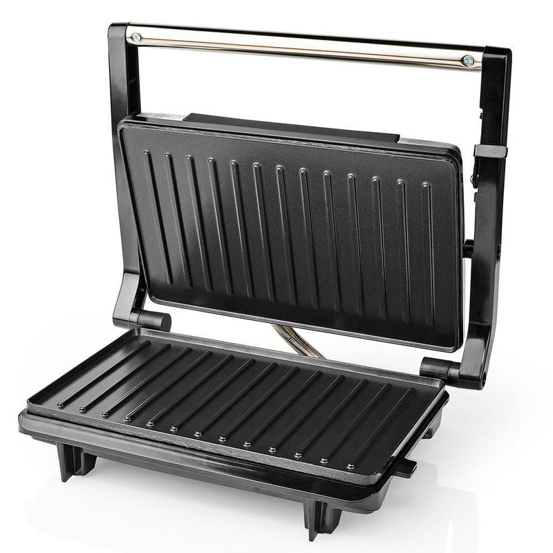Bistecchiera Elettrica Piastra Griglia Grill Antiaderente 700W Toast Panini Dunlop