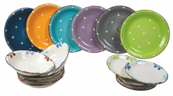 online Tafelservice 18 Teile in Hard Dolomite Villa d'Este Home Tivoli Margarita