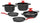 Olympia Love 8-teiliges Kochgeschirr-Set aus Antihaft-Druckguss-Aluminium