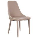 Set 4 Sedie 47x45x46 cm in Similpelle da Interno Tortora