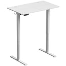 Scrivania Regolabile in Altezza Elettrica 100x60x72-118 cm con Funzione Memoria in Legno e Acciaio Bianco      