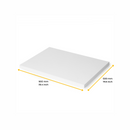 Piano D’Appoggio per Tavoli 900x500 mm in Legno Emuca Bianco