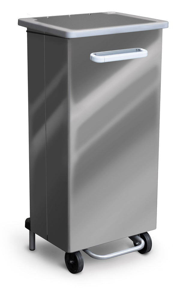 Pattumiera Per Raccolta Differenziata 47x37xh96 cm in Acciaio Inox a Pedale Lucido online