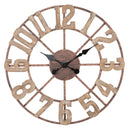 Orologio da Muro Source Ø63,5x4 cm in Ferro e MDF Marrone