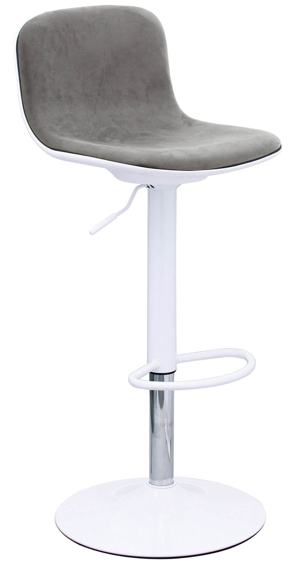 online Hocker mit Gasdruckfeder und drehbarem Sitz aus Motti Boyd grauem Kunstleder