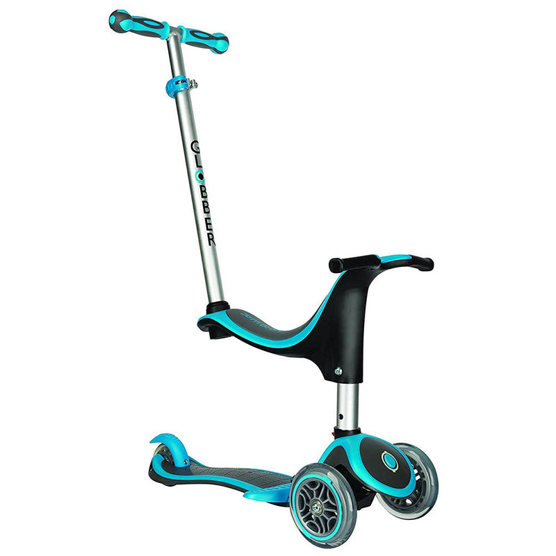 Monopattino Passeggino Triciclo a 3 ruote Evo 4 in 1 Globber Blu