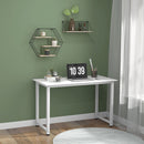 Scrivania per Computer 120x60x76 cm con Piedini Regolabili Bianco  